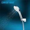 TOTO G Series 1.75 GPM Single Spray 4 inch Round Handshower with COMFORT WAVE Technology, Polished Chrome - TBW01009U4#CP view 2