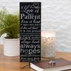 1 Corinthians 13 Love is Patient 5 x 14 Wood Wall Sign Plaque view 2