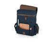 LEGACY - a Picnic Time brand Moreno 3-Bottle Wine & Cheese Tote, Padded Wine Carry Tote Bag with Handle and Adjustable Shoulder Strap, (Navy Blue) view 2