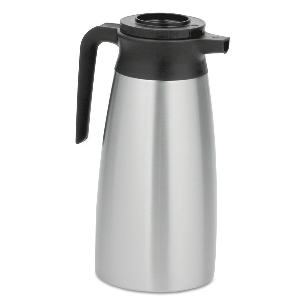 BUNN 1.9 Liter Thermal Pitcher, Stainless Steel/black