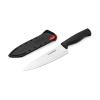 Farberware Edgekeeper 6-Inch Chef Knife with Self-Sharpening Blade Cover, High Carbon-Stainless Steel Kitchen Knife with Ergonomic Handle, Razor-Sharp Knife, Black view 2
