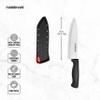 Farberware Edgekeeper 6-Inch Chef Knife with Self-Sharpening Blade Cover, High Carbon-Stainless Steel Kitchen Knife with Ergonomic Handle, Razor-Sharp Knife, Black view 4