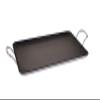 Uniware Large 4 mm Non-Stick Heavy Gauge Double Griddle,19 x 11.6 Inch, Black view 1