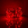 Hometown Evolution, Inc. Red LED Fairy Lights - Plug in - 33 Foot 100 Red LED Micro Lights on Copper Wire - Waterproof for Indoor and Outdoor Use view 2