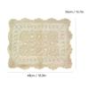 kilofly Handmade Crochet Cotton Lace Table Placemats Doilies Value Pack [Set of 4], Beige view 2