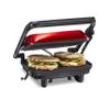 Hamilton Beach Panini Press Sandwich Maker & Electric Indoor Grill with Locking Lid, Opens Wide to Fit Any Thickness for Quesadillas, Burgers & More, Nonstick 8" x 10" Grids, Red (25462Z) view 1