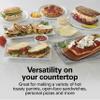 Hamilton Beach Panini Press Sandwich Maker & Electric Indoor Grill with Locking Lid, Opens Wide to Fit Any Thickness for Quesadillas, Burgers & More, Nonstick 8" x 10" Grids, Red (25462Z) view 2