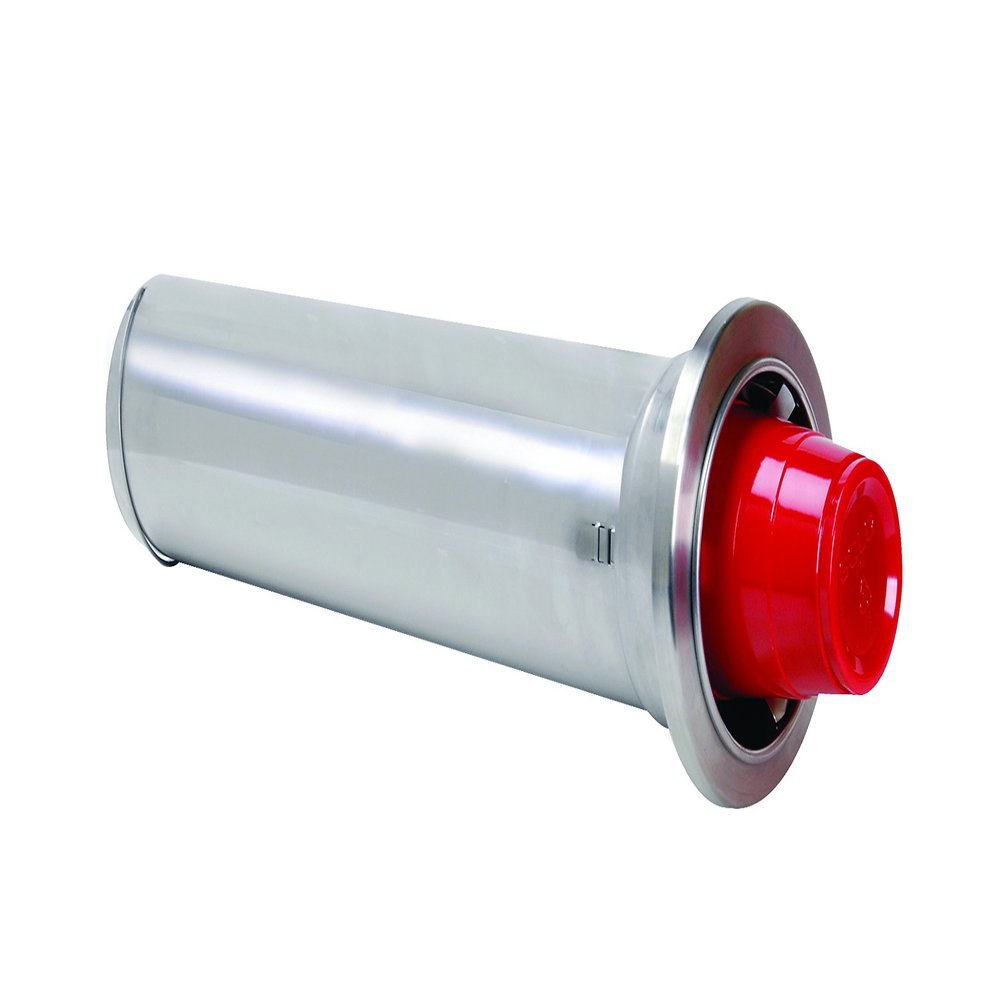 Dispense-RITE ADJ-1.50 in-Counter Cup Dispenser, Adjustable Stainless Steel, Fits 8 oz24 oz Paper, Plastic or Foam Cups, 22" Length, Two Spring Design, One-Size-Fits-All, Easy Mounting Collar