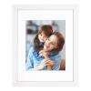 Golden State Art 11x14 White Photo Wood Frame with Mat for 8x10 picture view 1