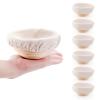 DOYOLLA Mini Bread Dough Proofing Basket & Liner (Set of 6, 5 inch), Sourdough Bread Bakery Bowls for Professional & Home Bakers view 1