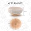 DOYOLLA Mini Bread Dough Proofing Basket & Liner (Set of 6, 5 inch), Sourdough Bread Bakery Bowls for Professional & Home Bakers view 4