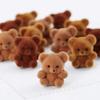 Factory Direct Craft Package of 24 Sitting Assorted Brown Flocked Miniature Bears - Tiny Bear Shaped Figurines (Size: 1 inch) view 2