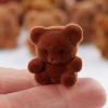 Factory Direct Craft Package of 24 Sitting Assorted Brown Flocked Miniature Bears - Tiny Bear Shaped Figurines (Size: 1 inch) view 4
