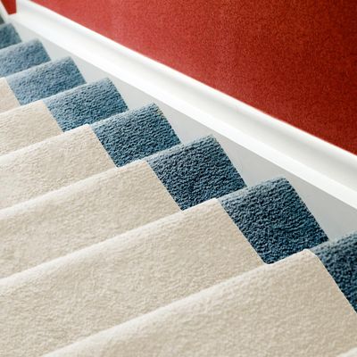 LAMINET Non-Slip Carpet & Stair Protector - Beige, 12'L x 30" W - Low-Pile, Durable, Washable Protector for Carpeted Stairs, Floors, Hallways, and High-Traffic Areas