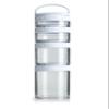 BlenderBottle GoStak Twist n' Lock Storage Jars, 4-Piece Starter Pak, White view 1