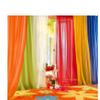 6 piece Rainbow Transparent Window Panel Curtain Set Explosion Special!!!! Orange, Green, White, Red, Yellow, Blue view 1