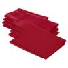 LA Linen 10-Pack Poly Poplin Napkin, Soft Cloth Napkins, Washable Reusable Napkins, Stain and Wrinkle Resistance Table Napkins for Dinner, Wedding, Parties, 18 by 18-Inch, Red view 1