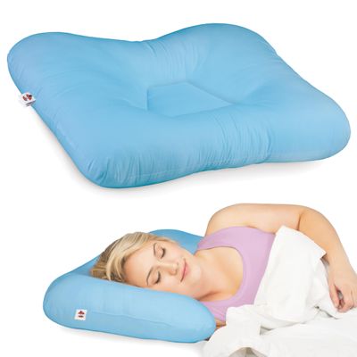 Core Products Tri-Core Cervical Support Pillow Firm Orthopedic Neck Pillow for Pain Relief, Back and Side Sleepers Ergonomic Contour Pillow Assembled in USA, Full Size, Blue