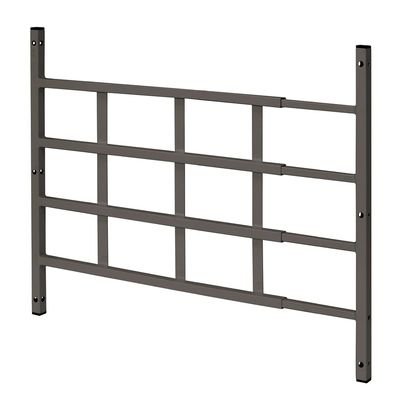 Prime-Line S 4766 Carbon Steel Fixed 4-Bar Window Grill for Home Security and Child Safety, 23-1/2 In. to 38 In., Bronze (1 Set)