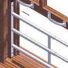 Prime-Line S 4766 Carbon Steel Fixed 4-Bar Window Grill for Home Security and Child Safety, 23-1/2 In. to 38 In., Bronze (1 Set) view 2