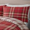 EDINBURGH FULL RED TARTAN PLAID REVERSIBLE COTTON DUVET SET QUILT COVER view 3