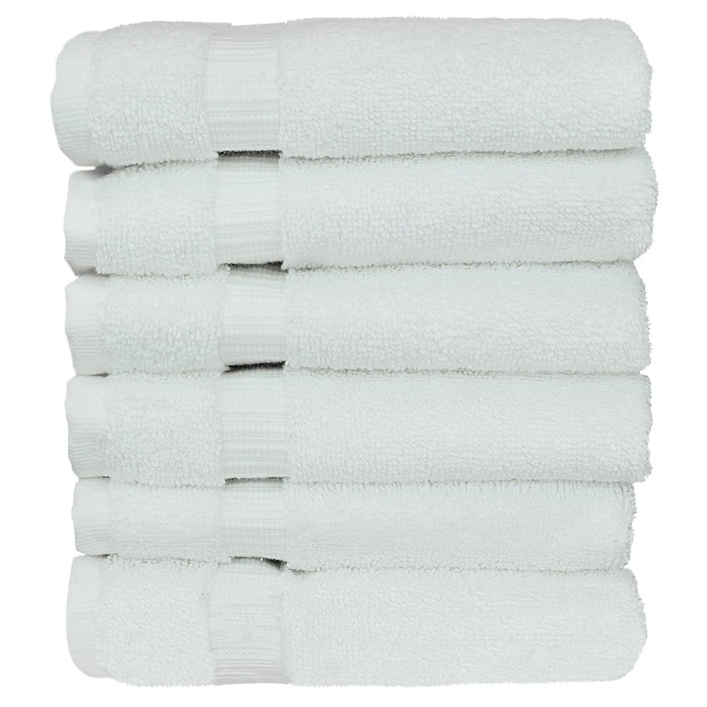 BC BARE COTTON 1 Eco Products (Washcloths - Set of 6, White)