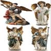 Archangel Saint St Michael Gabriel Uriel Raphael Figurines 4 Piece Statue SET Chapel Decoration view 1
