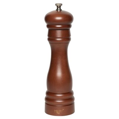 Fletchers' Mill Federal Salt Mill, Walnut Stain - 8 Inch, Adjustable Coarseness Fine to Coarse, MADE IN U.S.A.