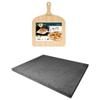 Eppicotispai Pizza Set with Cooking Stone and Pizza Peel, Silver view 1