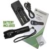 EcoGear FX Complete LED Tactical Flashlight Kit TK120 Flashlight with Rechargeable Battery: High Lumens with 5 Light Modes, Water Resistant, Adjustable Focus Zoom view 2