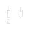 Gedy NE33-03-13 Wall Mounted Square Polished Chrome view 3