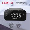 Timex Alarm Clock with Large Display, Digital Alarm Clock for Bedroom Includes 120V Universal Power Adapter (T121B - Black) view 2