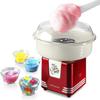Nostalgia Cotton Candy Machine - Retro Cotton Candy Machine for Kids with 2 Reusable Cones, 1 Sugar Scoop, and 1 Extractor Head  Retro Red view 1