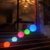 Mr.Go 8-inch Ultra-Fun LED Glowing Ball Light w/Remote, RGB Color Changing Globe Mood Lamp, 16 Colors 8 Brightness 4 Lighting Modes, Waterproof, Rechargeable & AC Adapter Power, Stunning Light Orb view 2