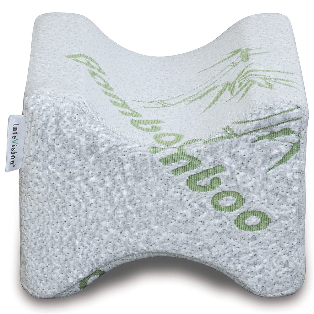InteVision Knee Pillow - Provides Optimal Spinal Alignment to Help Reduce Lower Back, Leg, Hip, Ankle, or Joint Pain