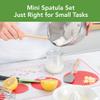 Tovolo Large Spoon Spatula Wooden Handle Set for Cooking & Baking, Heat Resistant Safe for Cast Iron BPA Free Silicone Mixing Tool Natural Wood Perfect for Scraper Mixing Spooning, Charcoal Gray view 3