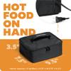 HOTLOGIC Mini Heated Lunch Box- Portable Electric Food Warmer for Men and Women - Great for Work, Office, and Construction - Cook, Reheat, and Eat on the Go - 120V - Black view 4