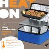 HOTLOGIC Mini Heated Lunch Box - Portable Electric Food Warmer for Men and Women - Great for Work, Office, and Construction - Cook, Reheat, and Eat on the Go - 120V - Blue view 2
