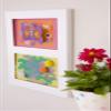 Children's Art Frame. Articulate Double Gallery Displays Two 9x12" Artworks view 2