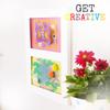 Children's Art Frame. Articulate Double Gallery Displays Two 9x12" Artworks view 3