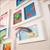 Articulate Gallery Single Children's Art Frame, 9 x 12, an award-winning slot sided picture frame for the instant display of 2D and 3D childrens artwork view 2