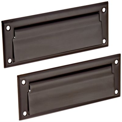Deltana MS627U19 8 7/8-Inch Mail Slot with Solid Brass Back Plate