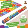 KC Cubs: Educational Rug: ABC Alphabet, Numbers & Shapes - 3x5' Playmat - Interactive Play, Activity Area Carpet, Bedroom-Classroom, Baby-Toddler-Kids view 2