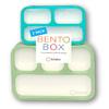 kinsho Leakproof Bento-Box Lunch-Boxes for Women, Kids. Large Green 4 Compartments and Mini Blue 3 Compartment Containers for Lunches Snacks School Travel, 2 pack set view 1