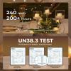 Homemory 12Pcs Flickering Flameless Candle Battery Operated, 200+Hours Fake Electric LED Tea Lights for Votive, Centerpiece Table Decorations, Wedding, Aniversary, Halloween, Christmas view 4
