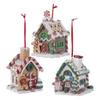 Kurt Adler D1477 3.5" Claydough Gingerbread Led House Ornament 3 Assorted view 1