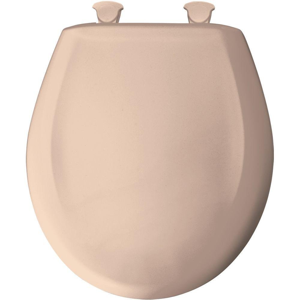 Bemis 200SLOWT 643 Lift-Off Plastic Round Slow-Close Toilet Seat, Desert Bloom