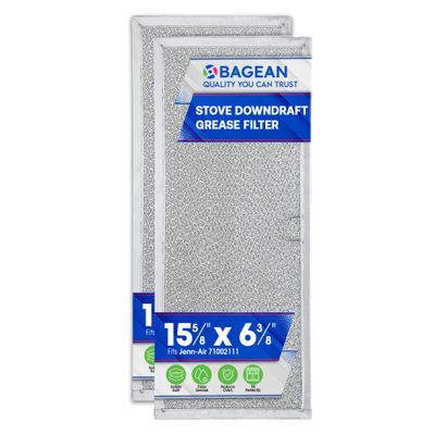 Downdraft Stovetop Filter Replacement for 71002111 Jenn Air Filter Downdraft 15.6 x 6.4 - Range Oven Filter Fits Into Jennair Downdraft Filter Vent and Protects the Stove Fan (2-Pack)