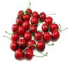 yueton Pack of 25 Artificial Lifelike Simulation Small Red Black Cherries Fake Fruit Model Home House Kitchen Party Decoration Desk Ornament view 1