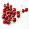yueton Pack of 25 Artificial Lifelike Simulation Small Red Black Cherries Fake Fruit Model Home House Kitchen Party Decoration Desk Ornament view 2